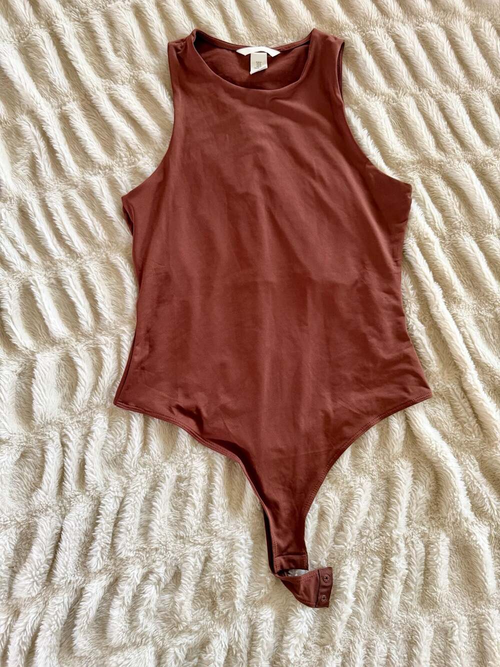 H&M Women's Sleeveless Bodysuit in Burnt Orange - Picture 2 of 5